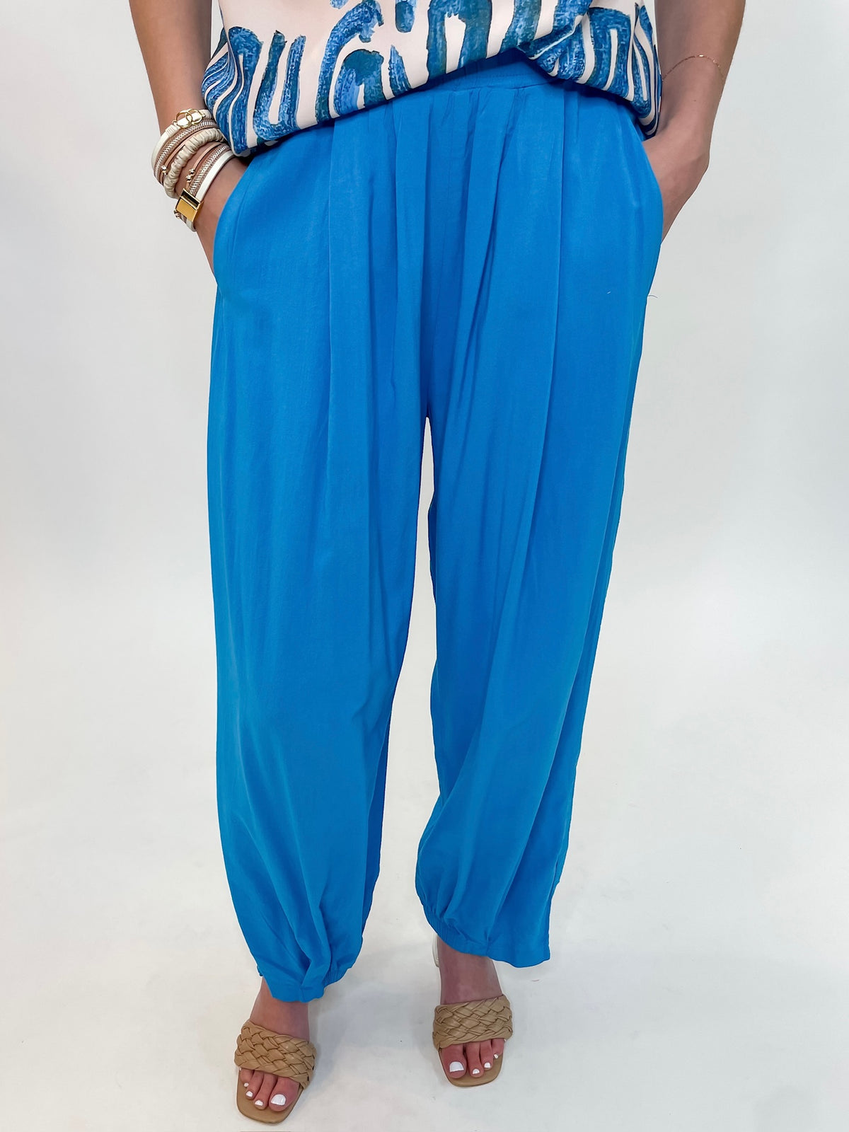 Bright Azure Breeze Pants