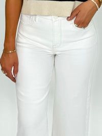 Risen High-Rise Wide Leg Crop Jeans-CREAM