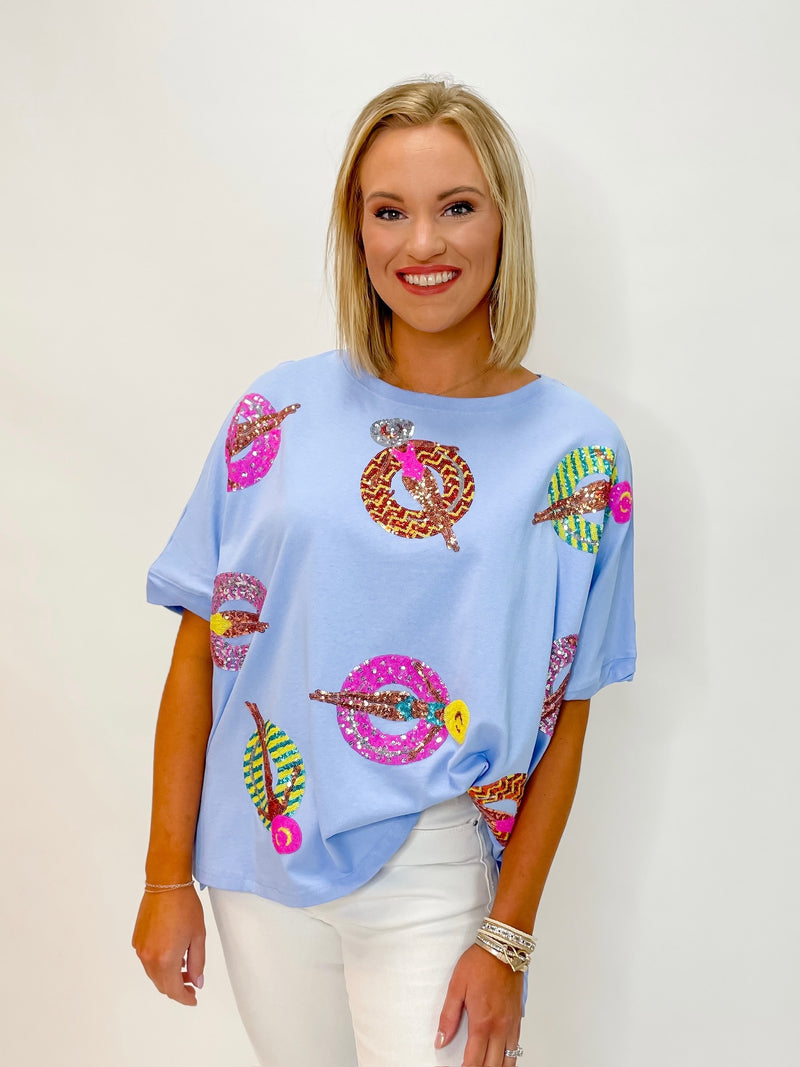 Summer Float Sequin Tee