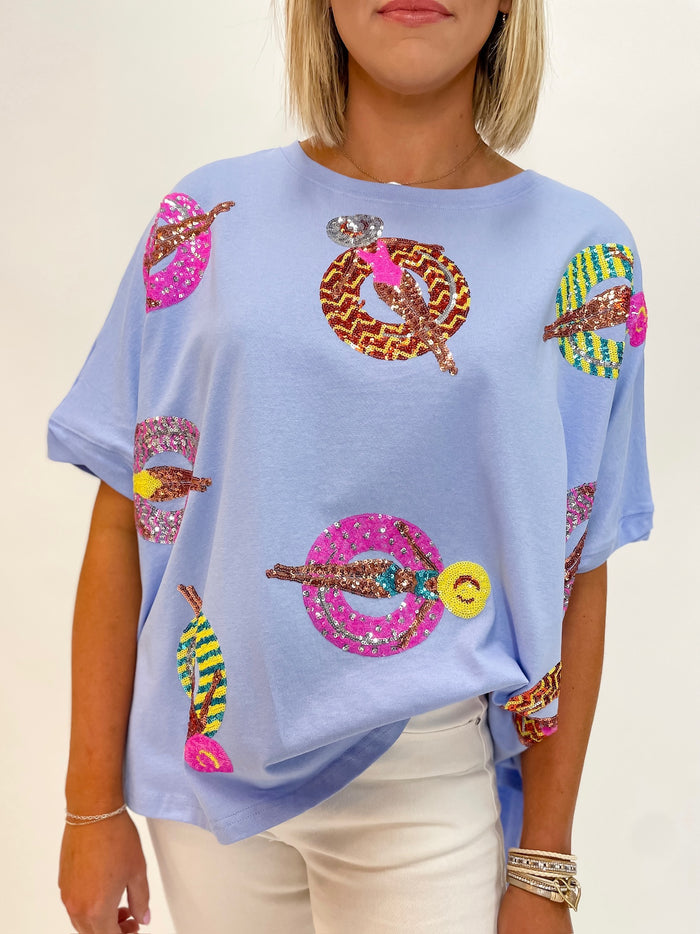 Summer Float Sequin Tee