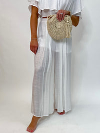 Luminous White Sheet Tulip Ruffle Set