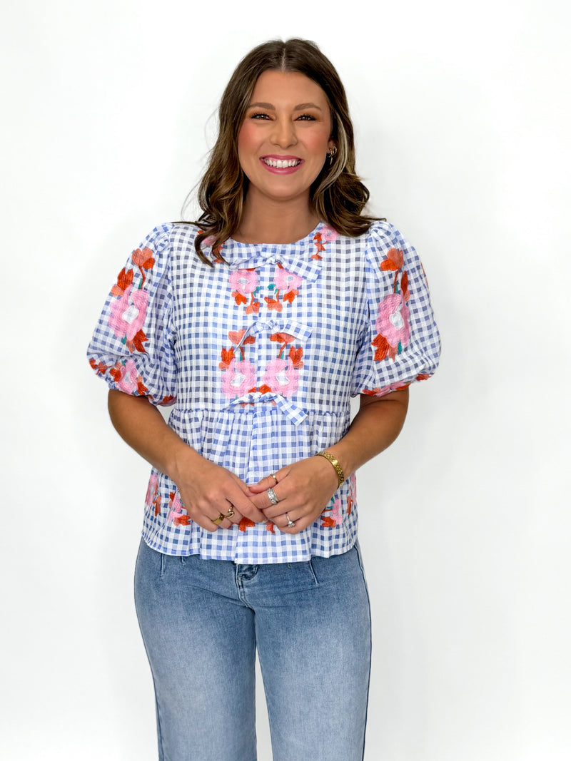 Sweet Magnolia Embroidered Blouse