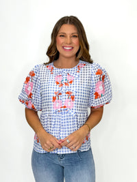 Sweet Magnolia Embroidered Blouse