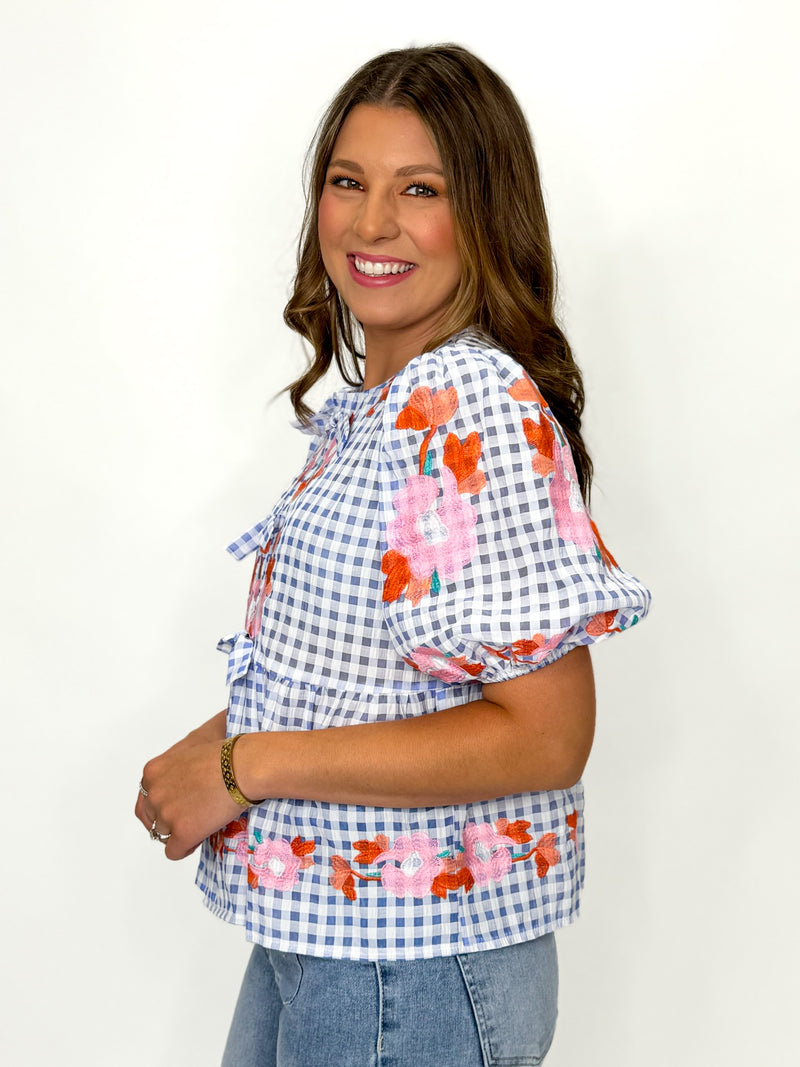 Sweet Magnolia Embroidered Blouse
