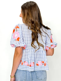 Sweet Magnolia Embroidered Blouse