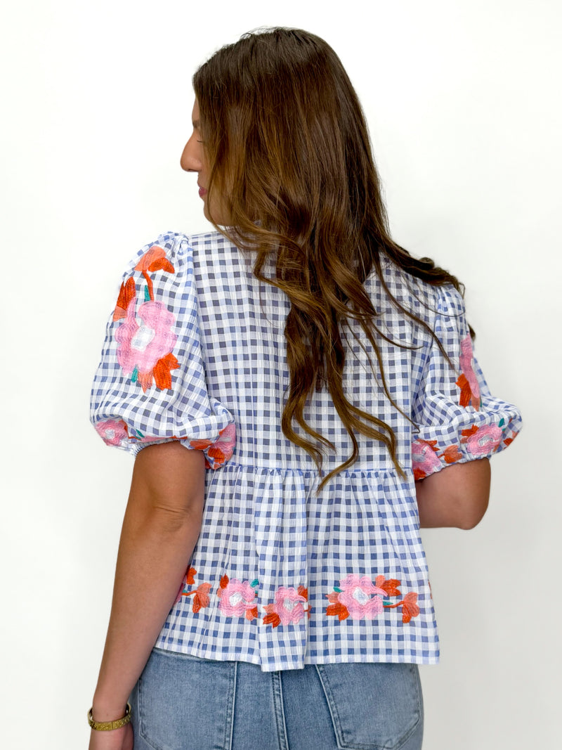 Sweet Magnolia Embroidered Blouse
