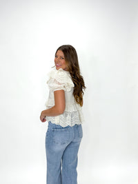 Garden Whisper Ruffle Blouse