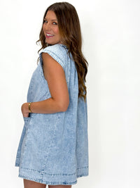 Chambray Sweetheart Denim Dress