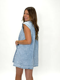 Chambray Sweetheart Denim Dress