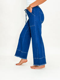 Blue Haze Drawstring Denim Jeans
