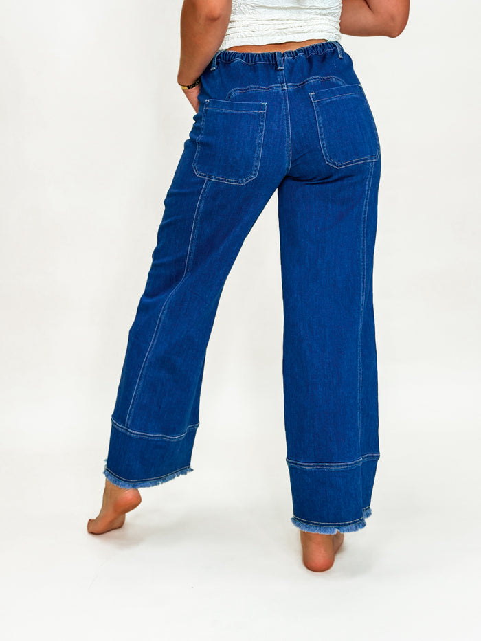 Blue Haze Drawstring Denim Jeans