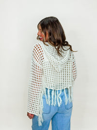 Sunflower Fields Crochet Hoodie