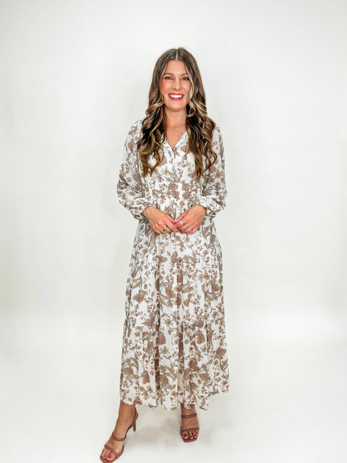 Autumn Bloom Maxi Dress