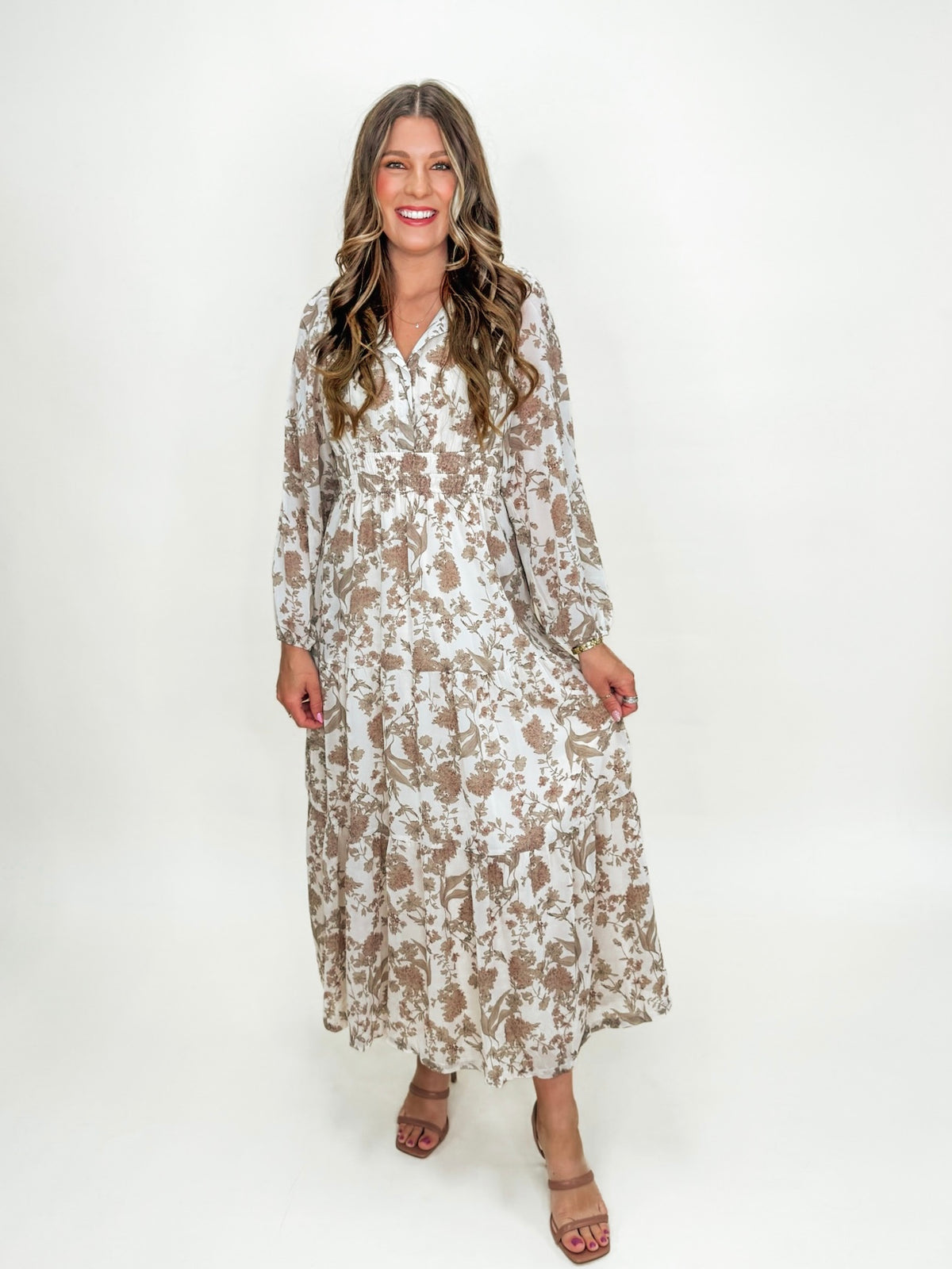 Autumn Bloom Maxi Dress