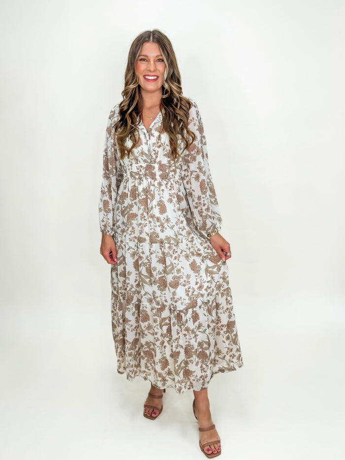 Autumn Bloom Maxi Dress