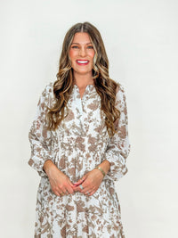 Autumn Bloom Maxi Dress