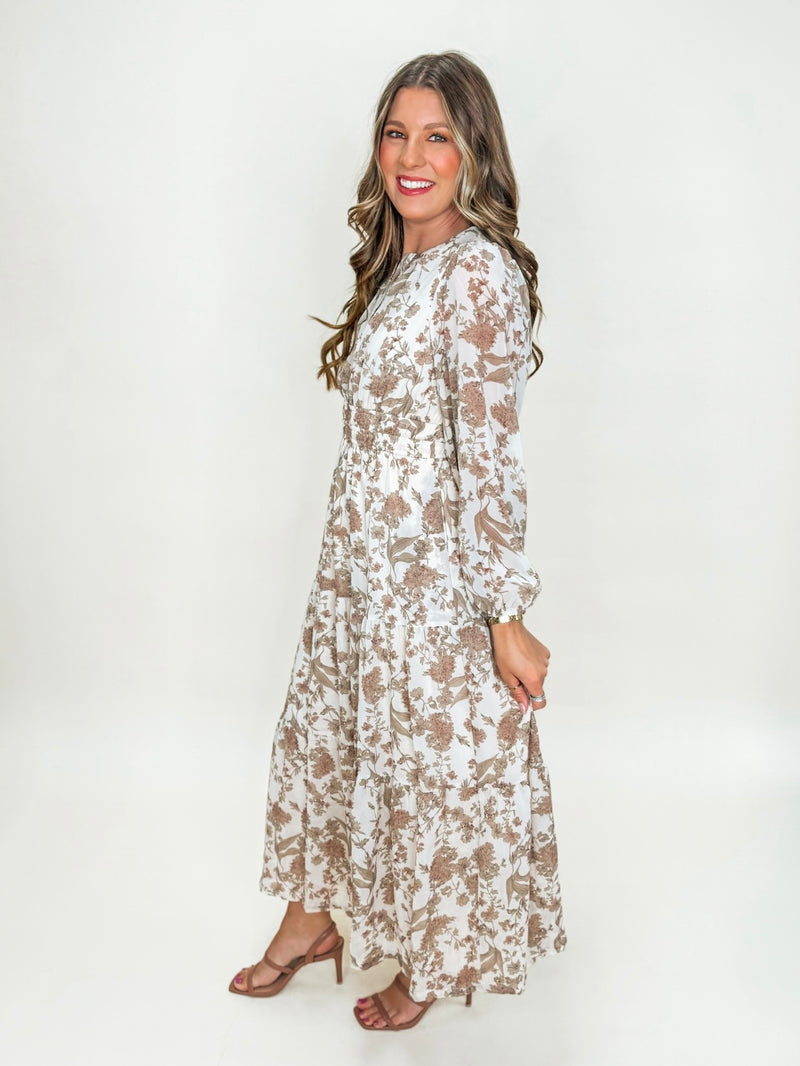 Autumn Bloom Maxi Dress