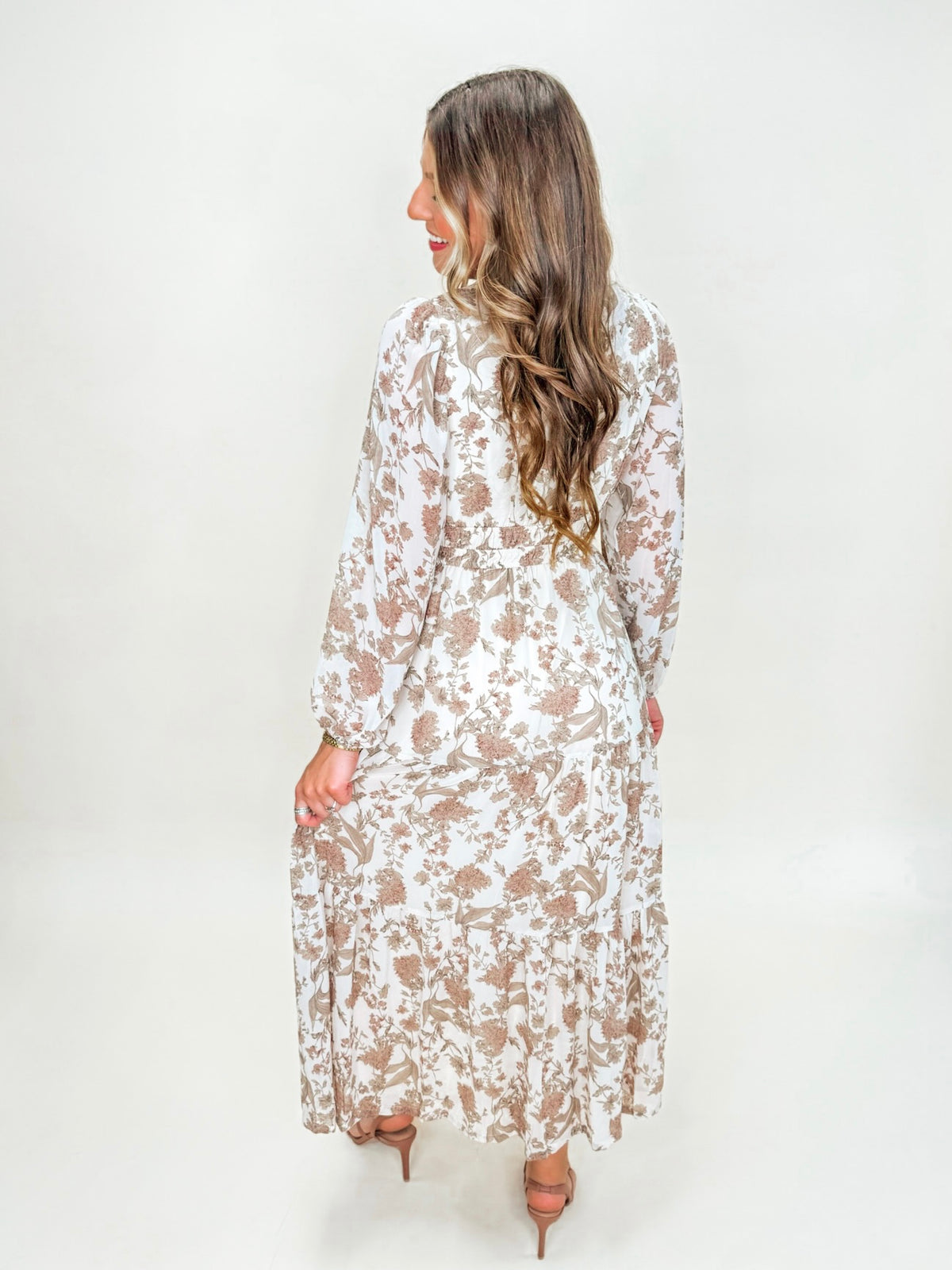 Autumn Bloom Maxi Dress