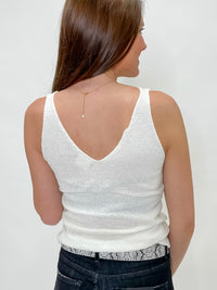 Ivory Breeze Knit Tank