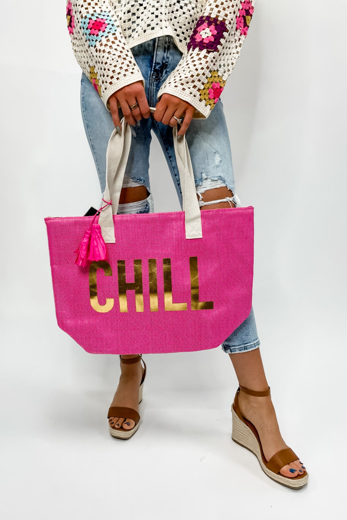 Chill With Me Hot Pink Shoulder Bag