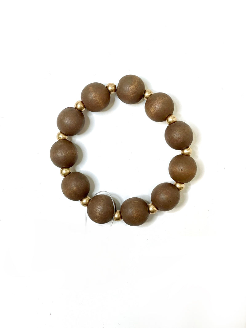 Wooden Bead Bracelet